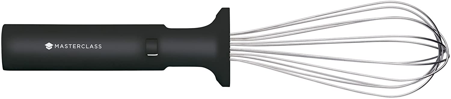 Kitchen Craft masterclass Smart Space Foldable Stainless Steel Whisk, Black, Stainless Steel, 22 cm