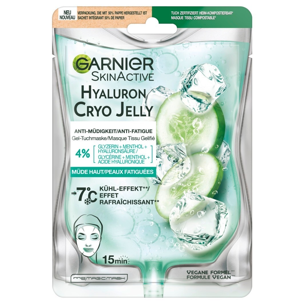 Garnier Skin Active Hyaluron Cryo Jelly anti-fatigue gel cloth mask