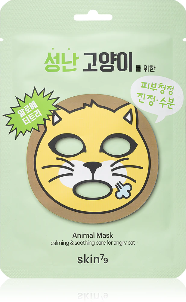 Skin79 Animal For Angry Cat cell layer mask with moisturizing and soothing effects