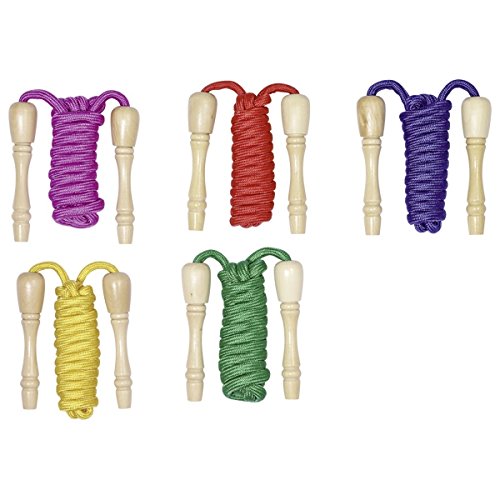 Goki Skipping Rope With Varnished Wooden-Screw-Handle