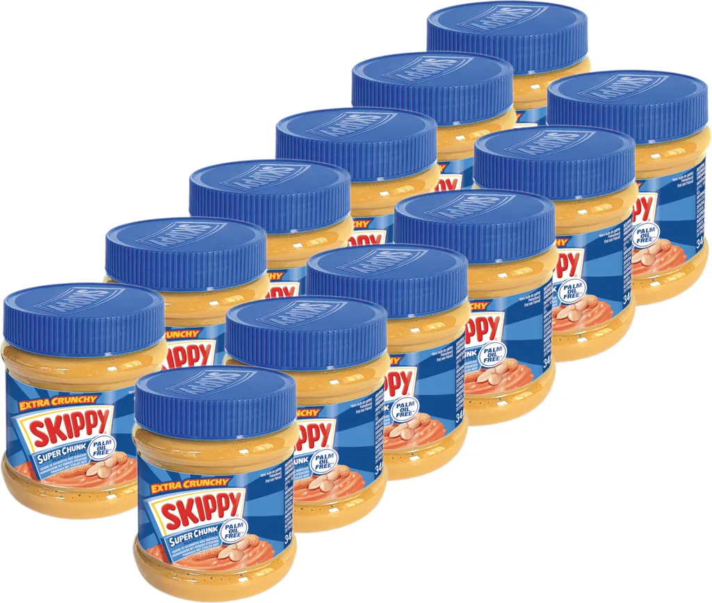 Skippy Peanut Butter Super Chunk 12x 340g without palm oil