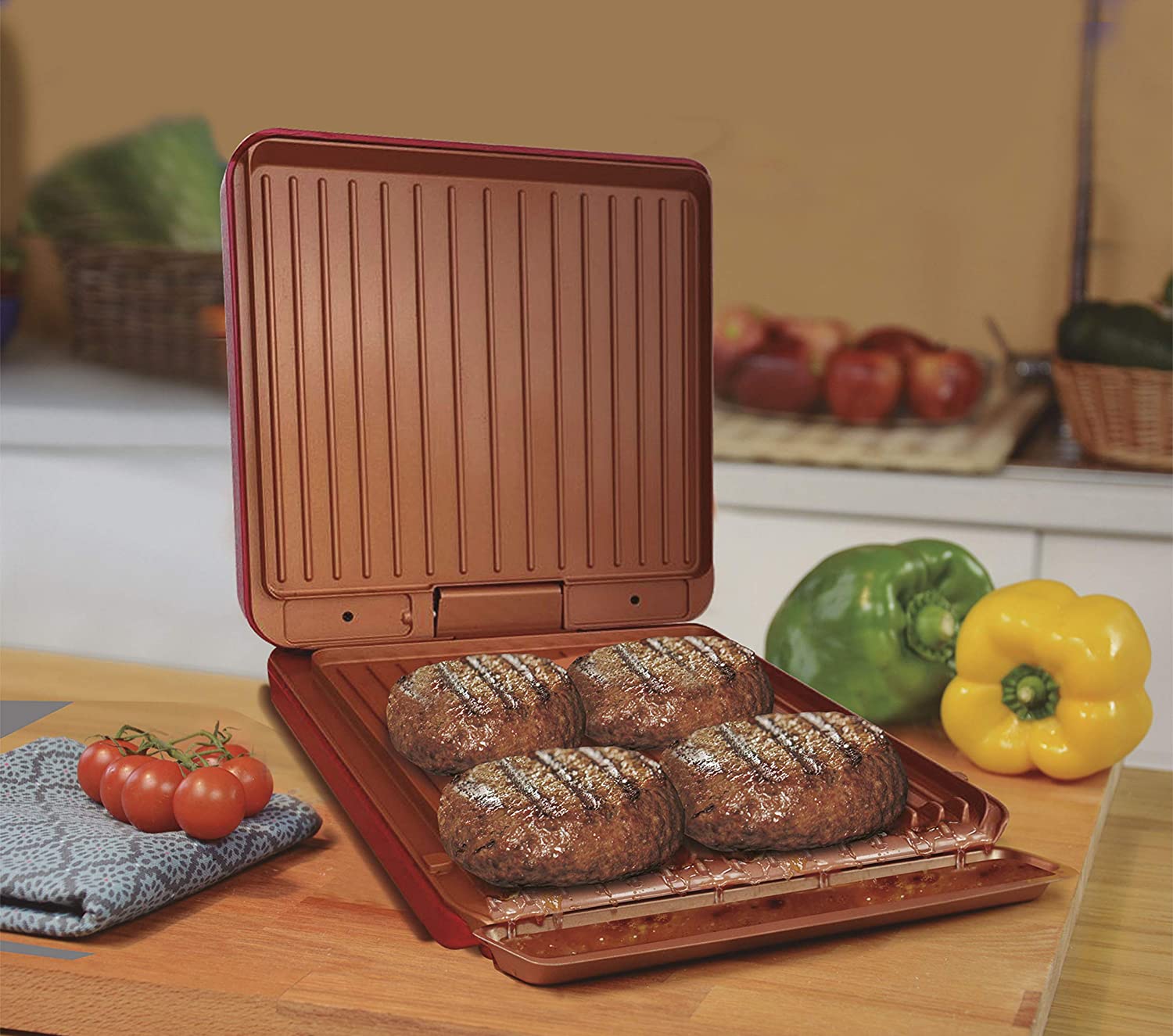 Best Direct Starlyf No Fat Grill Supreme Electric Barbecue without Grease, 