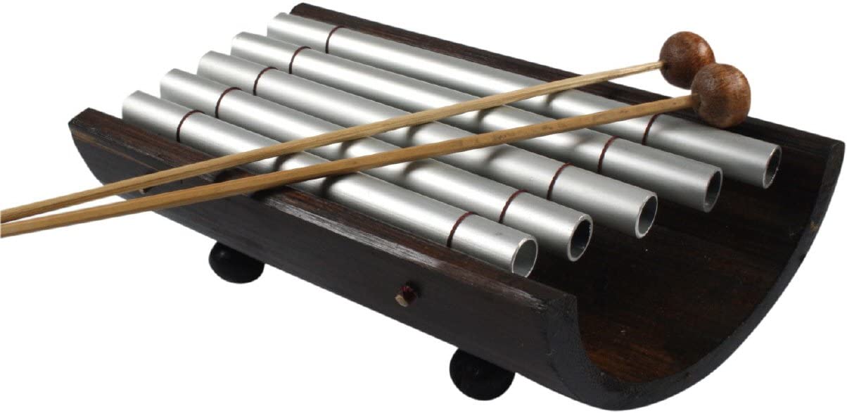 Guru-Shop Guru Shop Table Wind Chime 8X20X11 Cm Drum, Rattle, Didgeridoo