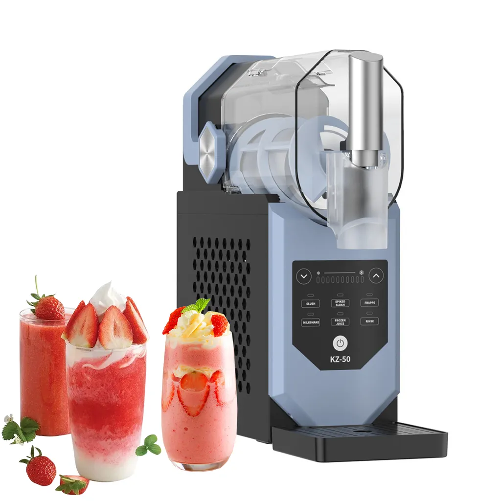 Novzep Slush machine, ice cream maker, with 5 smart programs, automatic cleaning, 2L capacity, turbo freeze, with digital recipe book