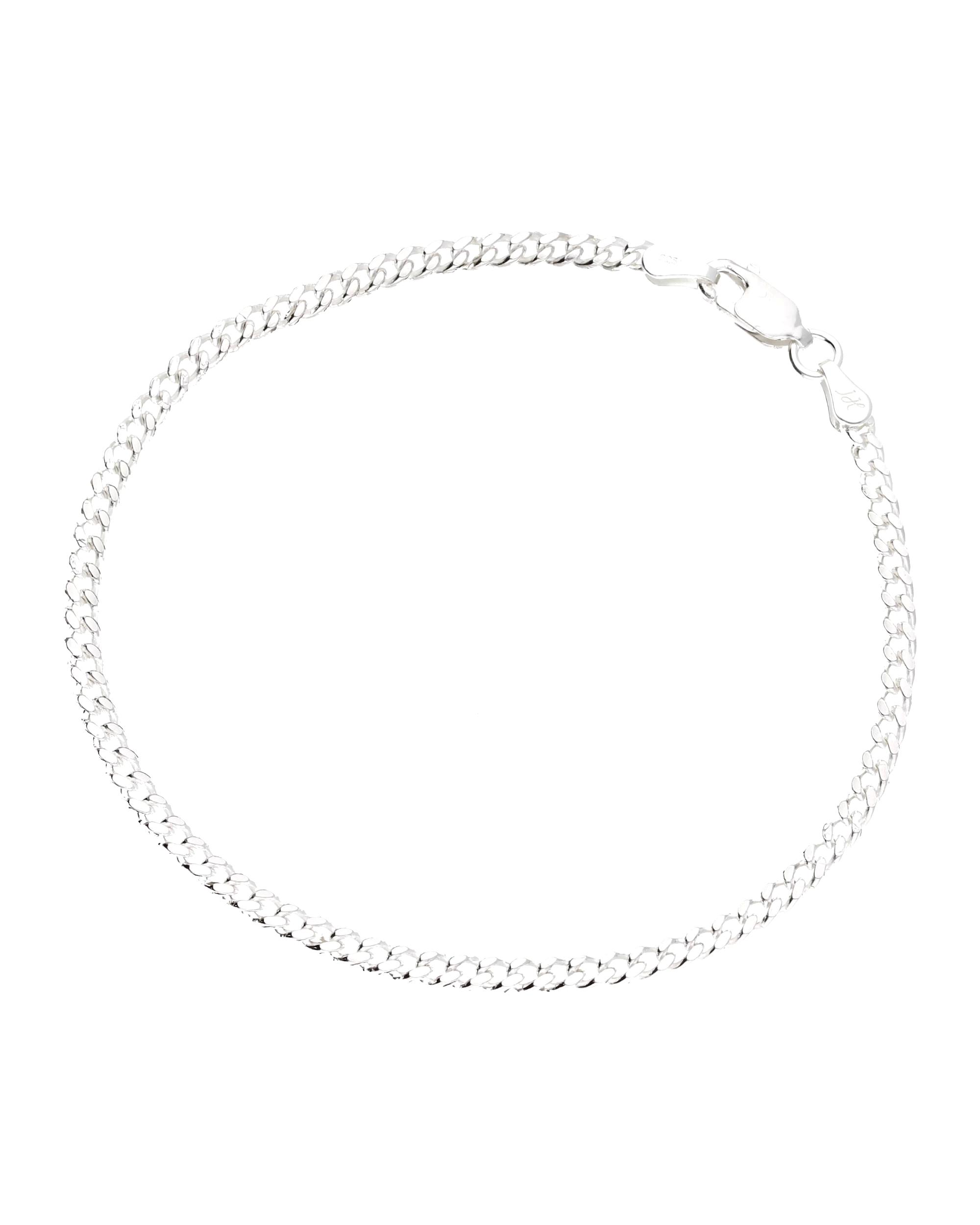 Smart Jewel bracelet bracelet curb chain, solid, silver 925 19 cm