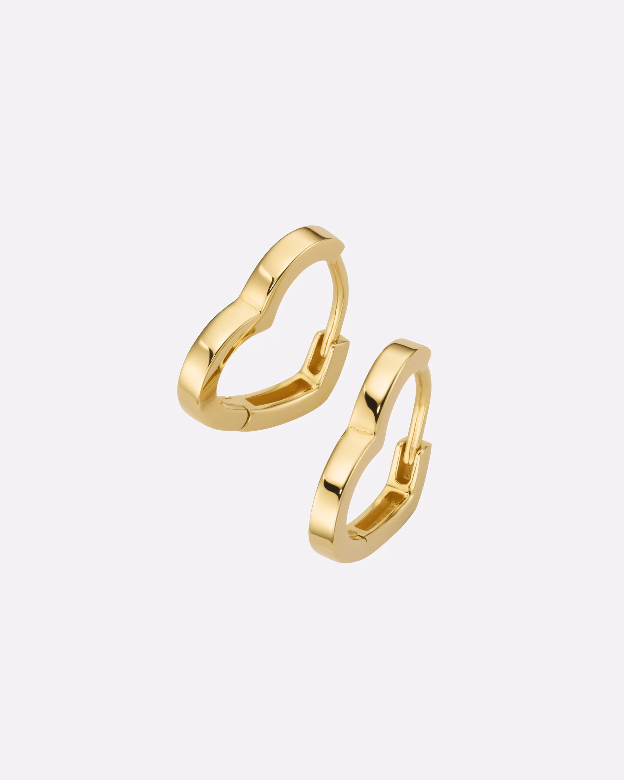 Smart Jewel earring hoop earrings in heart shape, silver 925 1,5 cm