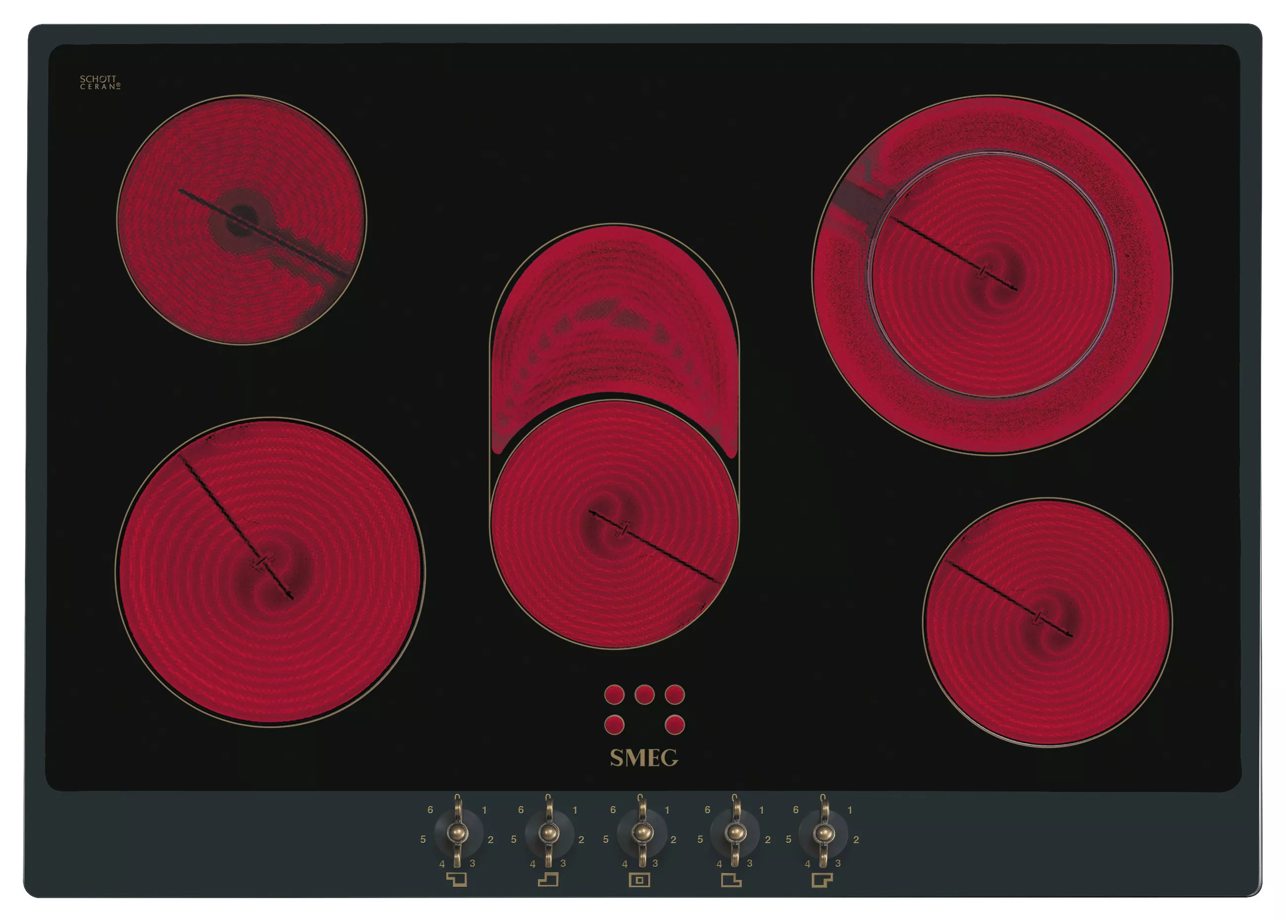 SMEG GLASS CERAMIC HOB P875AO