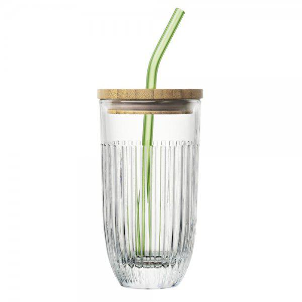 la-rochere Smoothie glass set Ouessant with lid 2-piece La Rochère