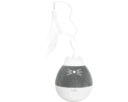 Snack machine catit Pixi Spinner treat dispenser, interactive, white & gray, is activated by touch