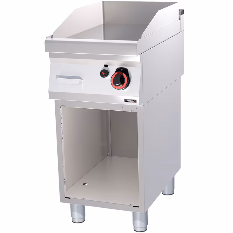 Snack tray chrome smooth with base gas 40 - Line 700 C7PASCLG40S Casselin