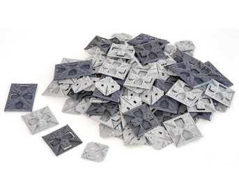 SNAP-X components, stone look, 110 pieces