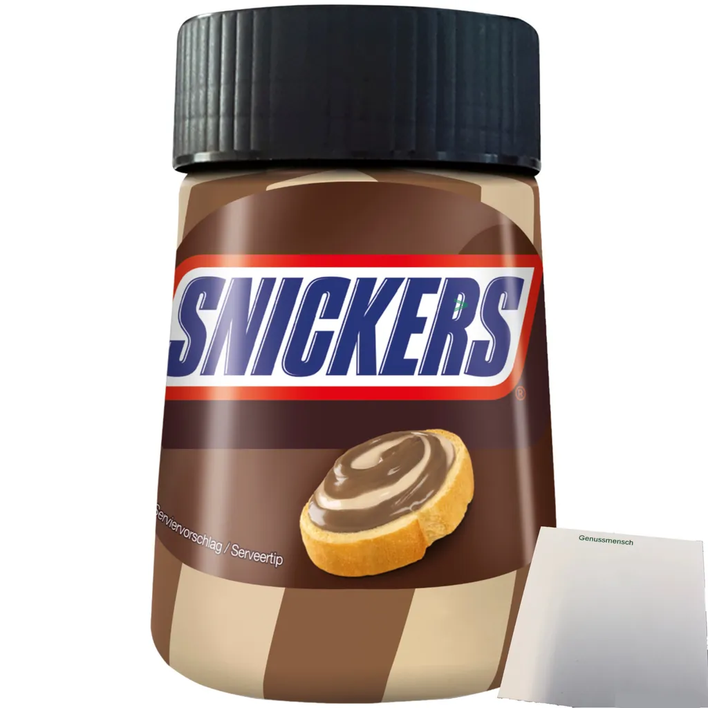 Snickers Chocolate Caramel Spread (350g Jar) + usy Block