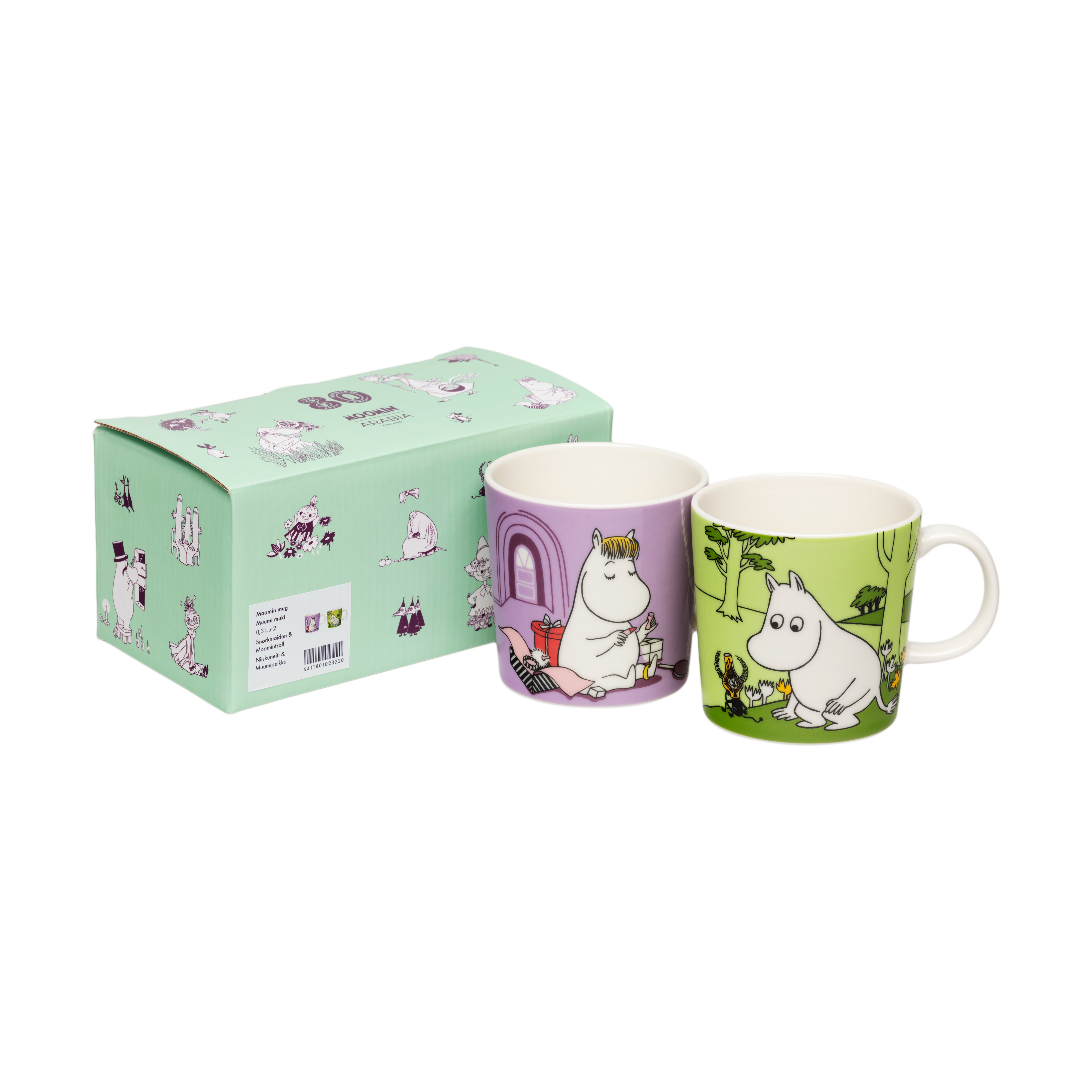 Moomin Arabia Snorkförken & Moomintrollet Moomin cup 2-piece