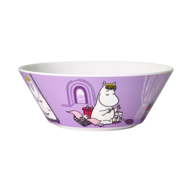 arabia Snork Maiden Moomin Bowl Purple