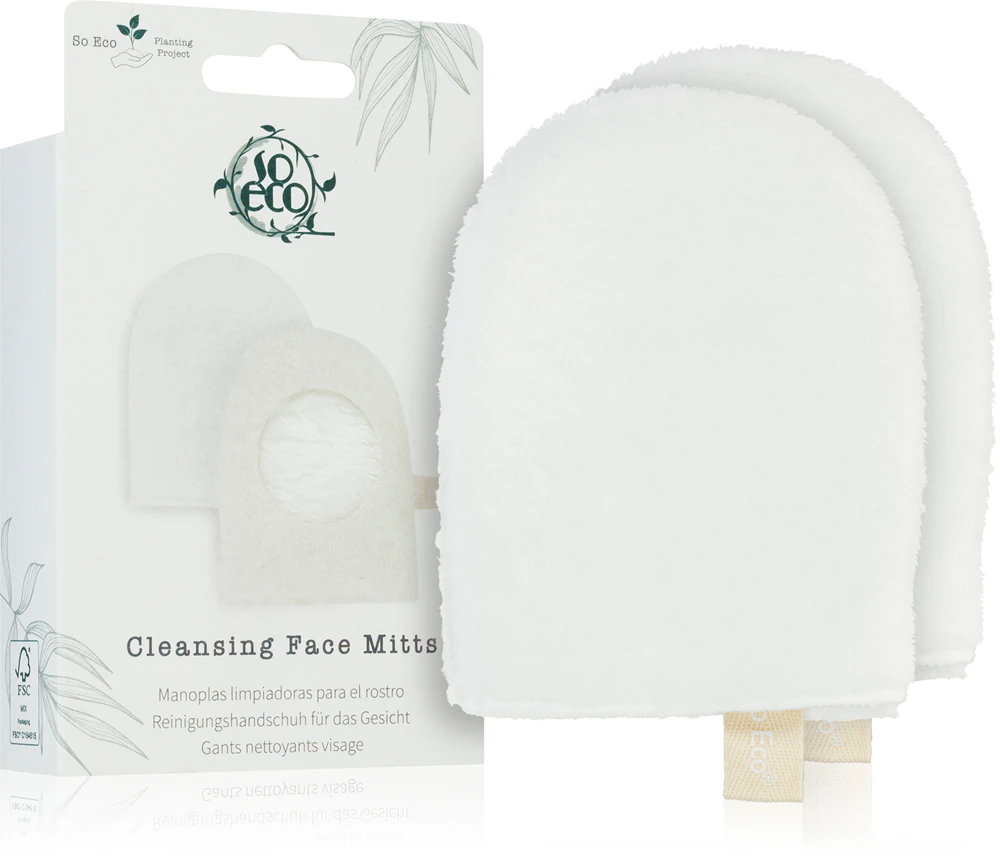 So Eco Cleansing Face Mitts make-up removal glove