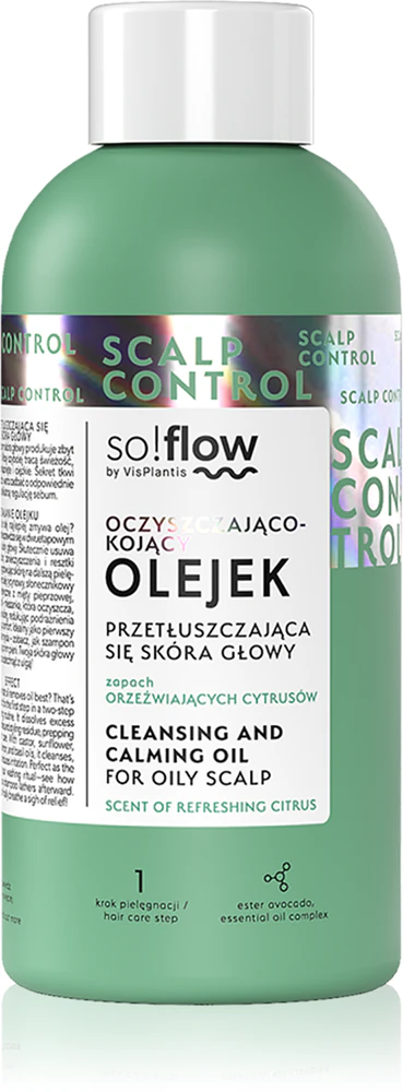so!flow Oily Scalp Cleansing and Calming Oil the cleansing oil for oily scalp