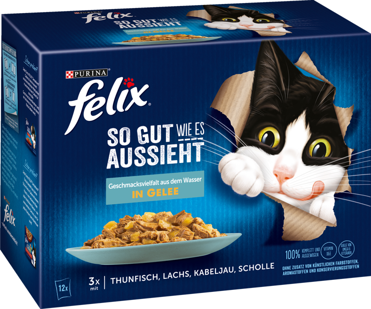 Felix As good as it looks variety of flavors from the water in jelly multipack