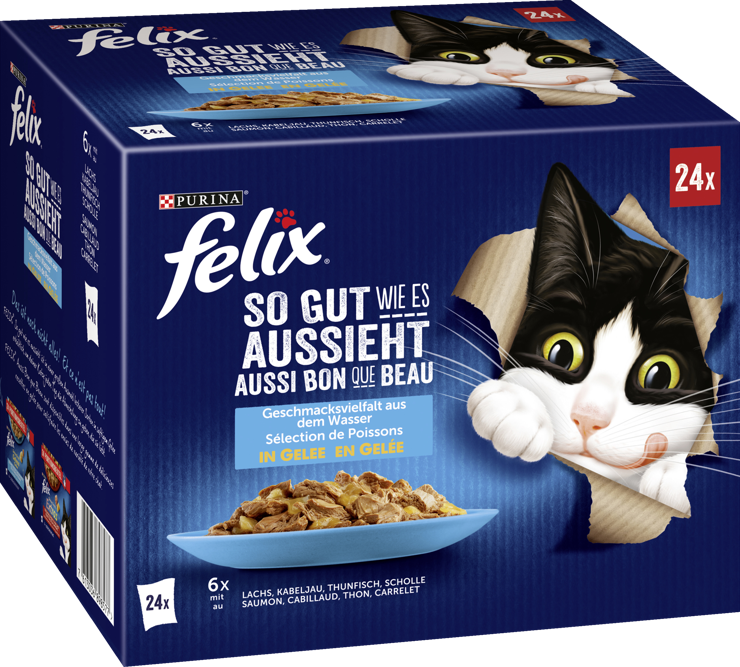 Felix As good as it looks variety of flavors from the water in jelly multipack