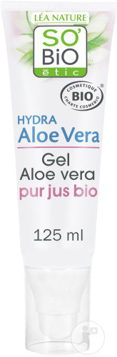 So'Bio Étic SoBio Étic Aloe Vera Gel Pure Organic Juice Sensitive And Reactive Skin Hydra Aloe Vera 125ml