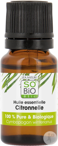 So'Bio Étic SoBio Étic Organic Lemongrass Essential Oil Bottle 10ml