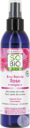 So'Bio Étic SoBio Étic Organic Rose Flower Water For All Skin Types Bottle 200ml