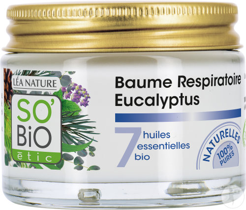 So'Bio Étic SoBio Étic Eucalyptus Balm With 7 Essential Oils From Organic Farming Jar 50ml