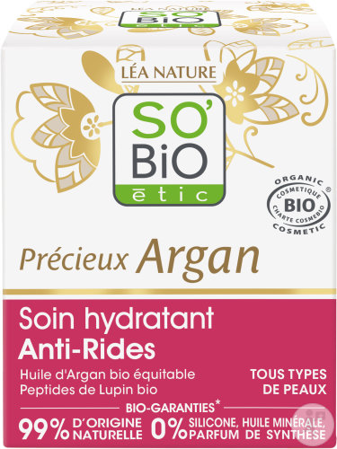 So'Bio Étic SoBio Étic Moisturizer Anti-Wrinkle Day Cream Precious Argan 50ml