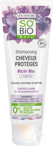 So'Bio Étic SoBio Étic Protected Hair Shampoo Castor And Arginine Tube 250ml