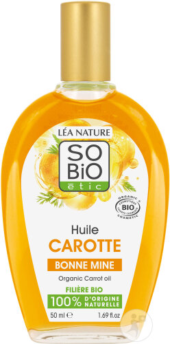 So'Bio Étic SoBio Étic carrot vegetable oil Bonne Mine organic bottle 50ml