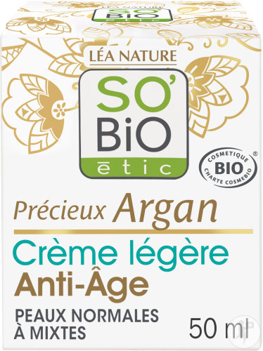 So'Bio Étic SoBio Étic Light Anti-Aging Day Cream Précieux Argan 50ml