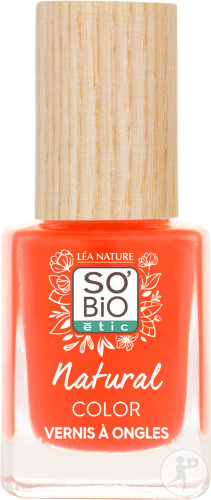 So'Bio Étic SoBio Étic Make-Up Natural Color Nail Polish 30 Bright Orange Bottle 11ml