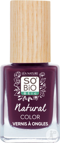 So'Bio Étic SoBio Étic Make-Up Natural Color Nail Polish 55 Dark Plum Bottle 11ml