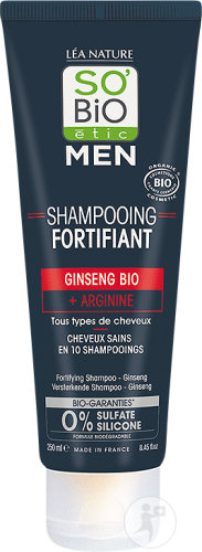 So'Bio Étic SoBio Étic Men Strengthening Shampoo With Organic Ginseng + Arginine Tube 250ml