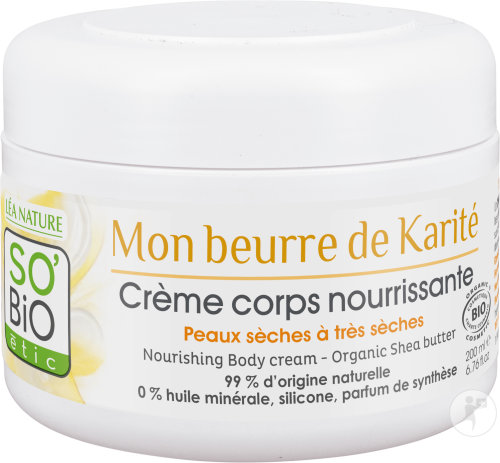 So'Bio Étic SoBio Étic Mon Beurre De Karité Nourishing Body Cream Jar 200ml