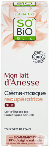 So'Bio Étic SoBio Étic Mon Lait DÂnesse Restorative Cream Mask Night Bio Tube 50ml