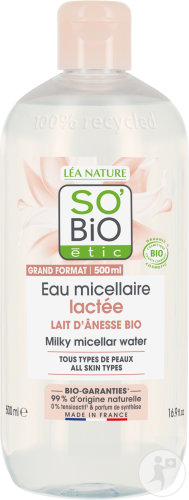 So'Bio Étic SoBio Étic Mon Lait DÂnesse Mild Micellar Water For All Skin Types Organic Large Pack 500ml