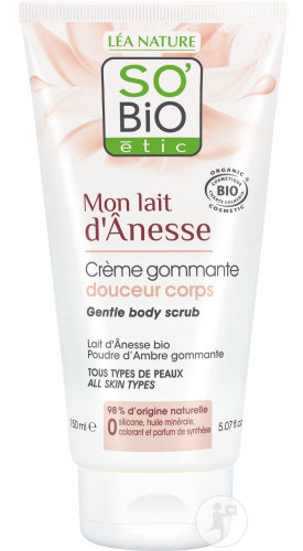 So'Bio Étic SoBio Étic Mon Lait DÂnesse Gentle Peeling Cream For The Body All Skin Types Bio Tube 150ml