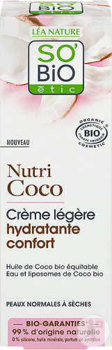 So'Bio Étic SoBio Étic Nutri Coco Light Moisturizing Comfort Cream For Normal Skin Organic 50ml
