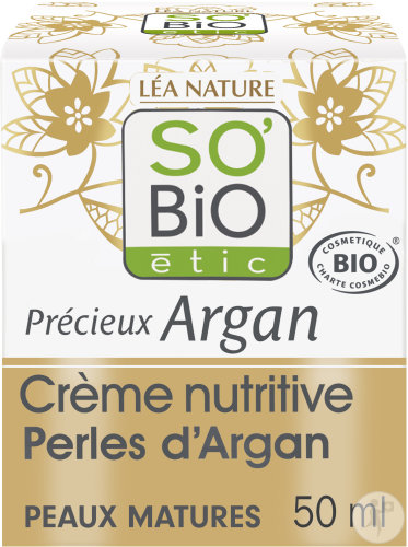 So'Bio Étic SoBio Étic Precious Argan Nutritive Cream For Mature Skin Organic Jar 50ml