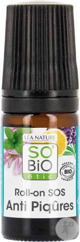 So'Bio Étic SoBio Étic Roll-On SOS Soothing Stings With 7 Essential Oils Bottle 5ml