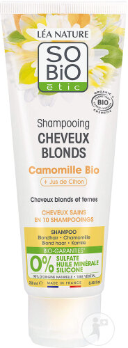 SoBio Étic Shampoo Chamomile and Lemon Tube 250ml