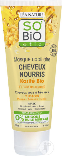 So'Bio Étic SoBio Étic Shea And Wax And Jojoba Nourishing Hair Mask Tube 200ml