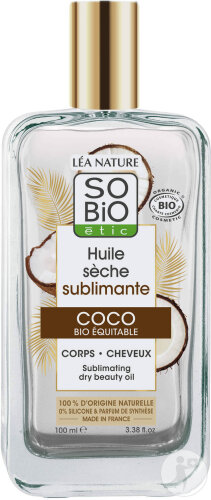 So'Bio Étic Sobio Étic Sublimating Dry Oil Coco Bio Pump Bottle 100ml