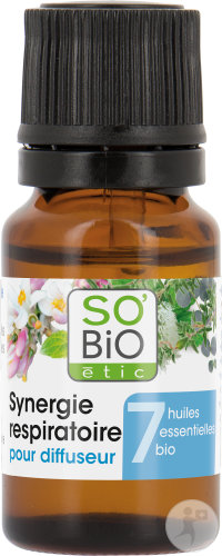 So'Bio Étic SoBio Étic Synergie Respiratory Clearing With 7 Essential Oils From Organic Farming Flacon 10ml
