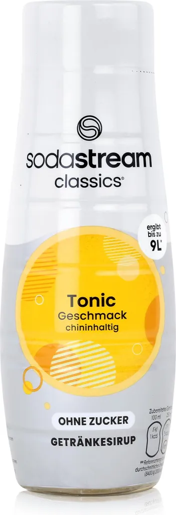 SodaStream Classics Tonic Drink Syrup, Sugar-Free, 440ml (1 Pack) 440 ml