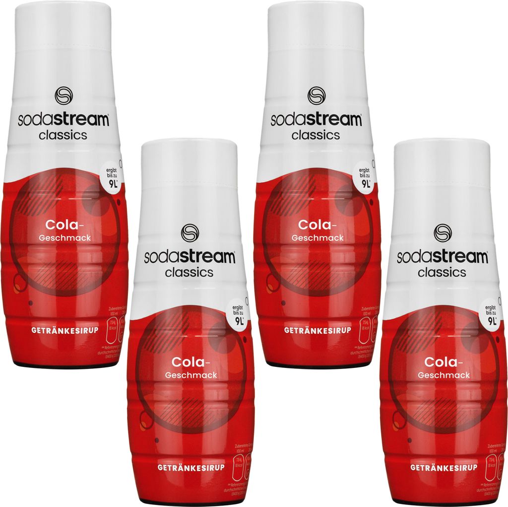 SodaStream Cola Drink Syrup, 440ml, 4 pieces