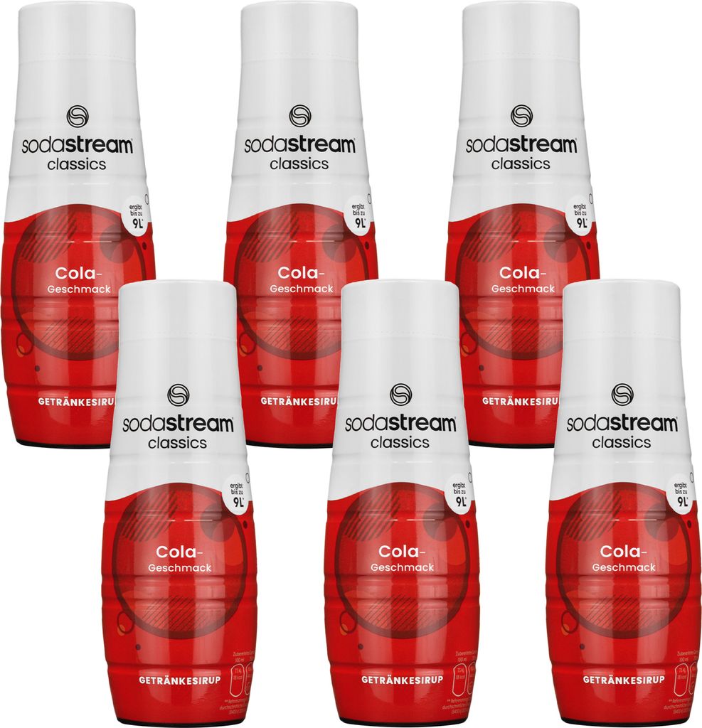 SodaStream Cola Drink Syrup, 440ml, 6 pieces