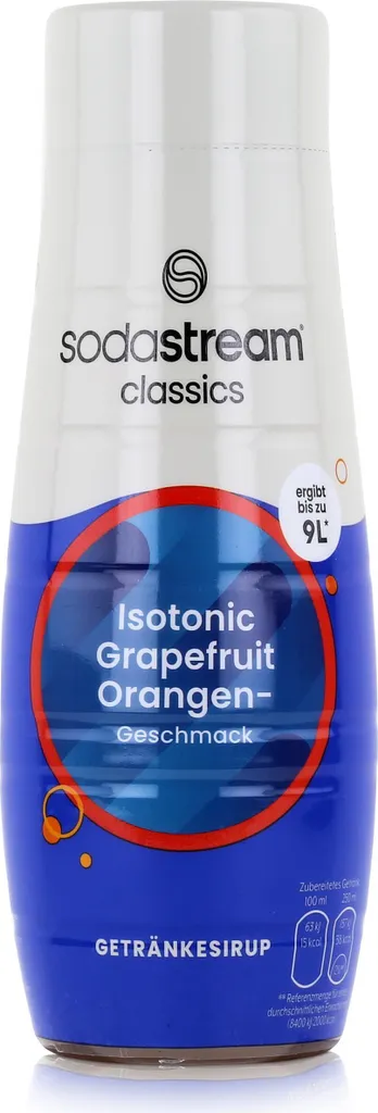 SodaStream Isotonic Grapefruit-Orange Flavored Drink Syrup 440ml (1 Pack) 440 ml