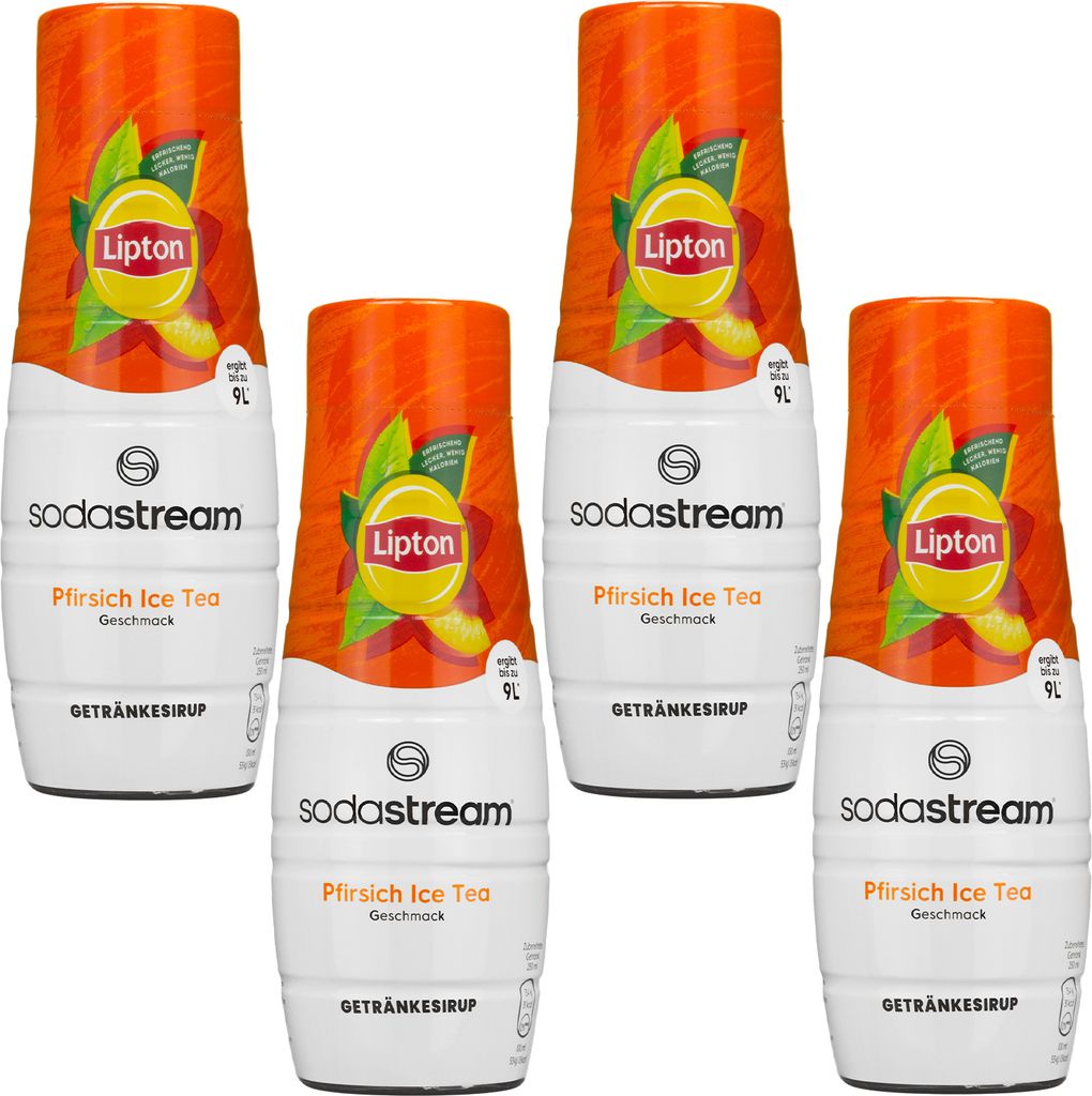 SodaStream Beverage Syrup Lipton Iced Tea Peach, 440ml, 4 pieces