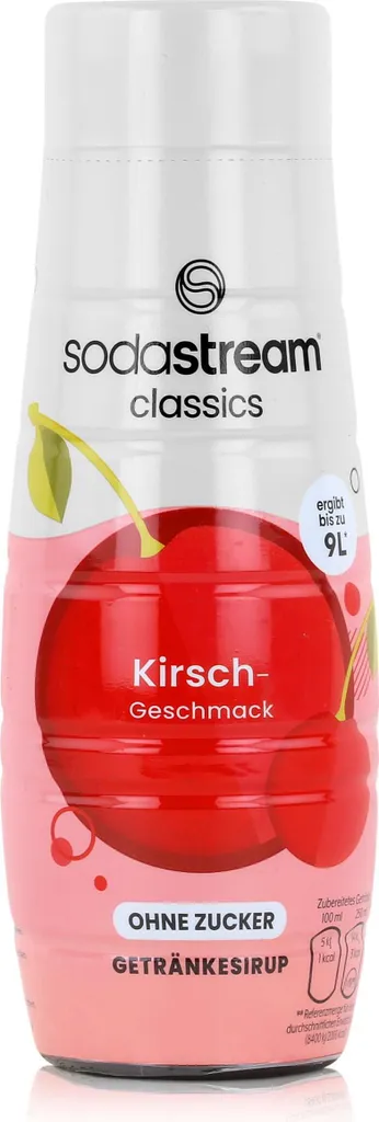 SodaStream Sugar-Free Cherry Flavored Drink Syrup 440ml (1 Pack)